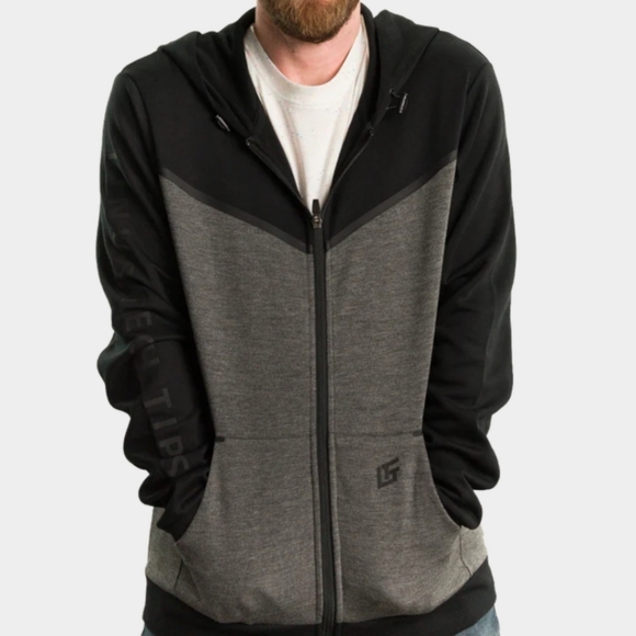 LINUS TECH TIPS Stealth Hoodie Pro XXXL 3XL gray black cellphone pocket tech - Picture 2 of 8